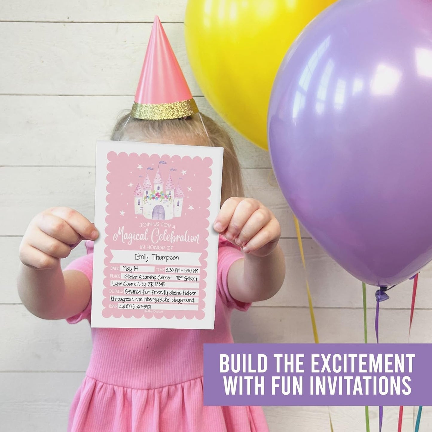 Birthday Girl Invitations | Set of 15 | Kid's Party