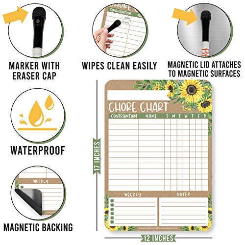 Floral Chore Charts | Home Organization