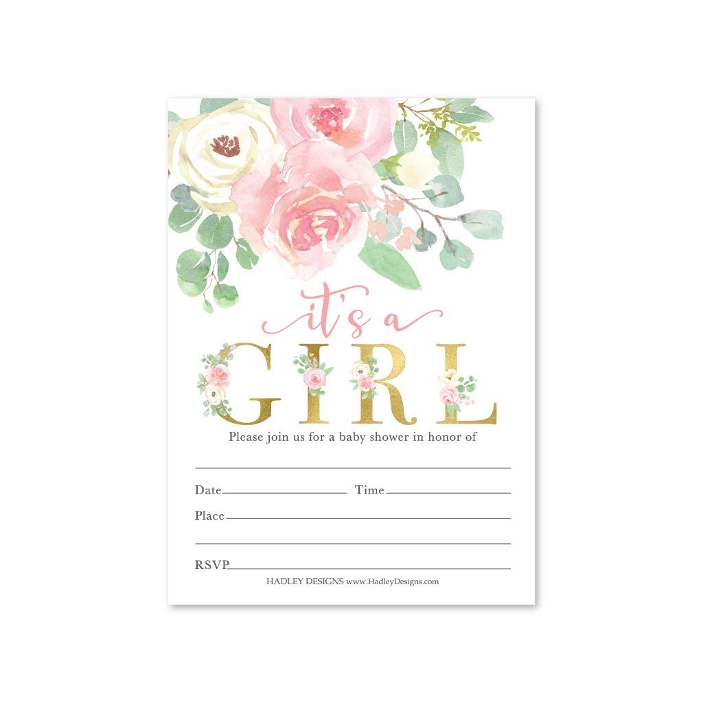 Baby Shower Invitations | Set of 25 | Baby Shower Supplies