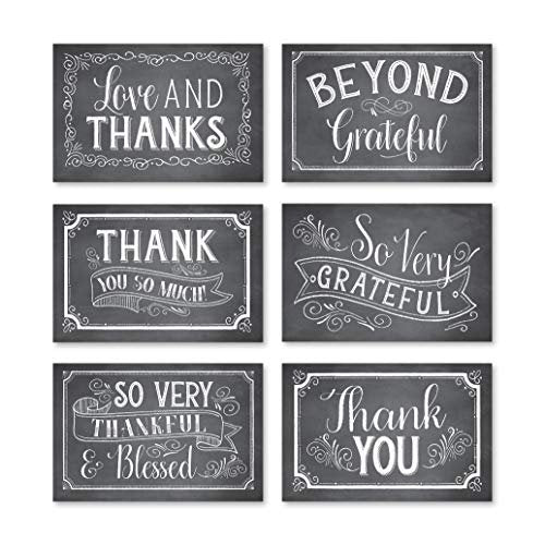 Chalk Folded Thank You Cards | Set of 24 | General