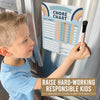 3 Boho Dry Erase Chore Chart for Kids Multiple Kids - Kids Chore Chart Kids Chart, Chores Chart for Kids Multiple Kids, Magnetic Chore Chart for Kids, Chore Chart Adults, Chores Chart for Teens