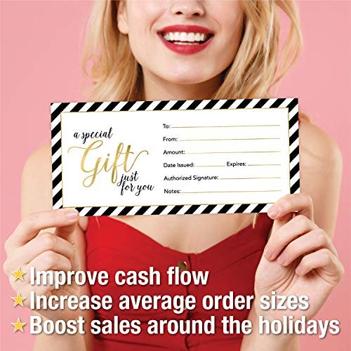 Blank Gift Certificates | Set of 25 | Business & Office Supplies