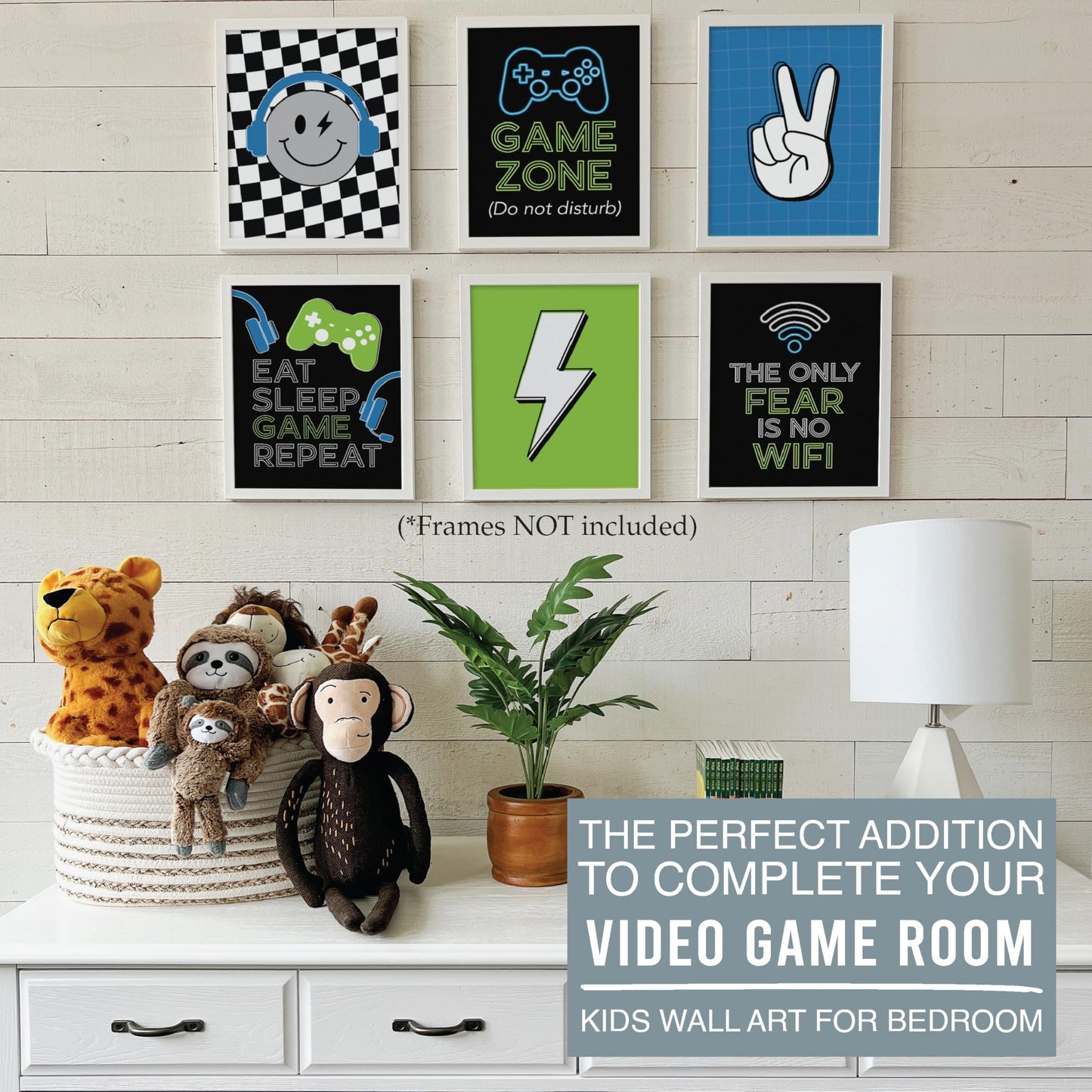 Gaming 2 Children's Wall Art | Set of 6 | Home Decor