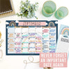 Boho Rainbow Magnetic Calendar | Dry-Erase | Calendars & Planners