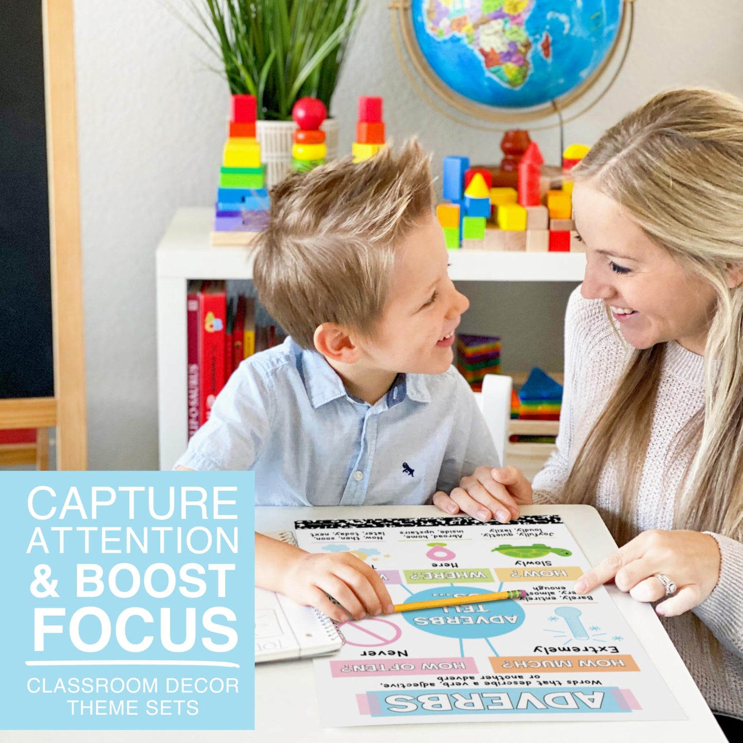 Parts of Speech Posters | Set of 12 | Educational Posters