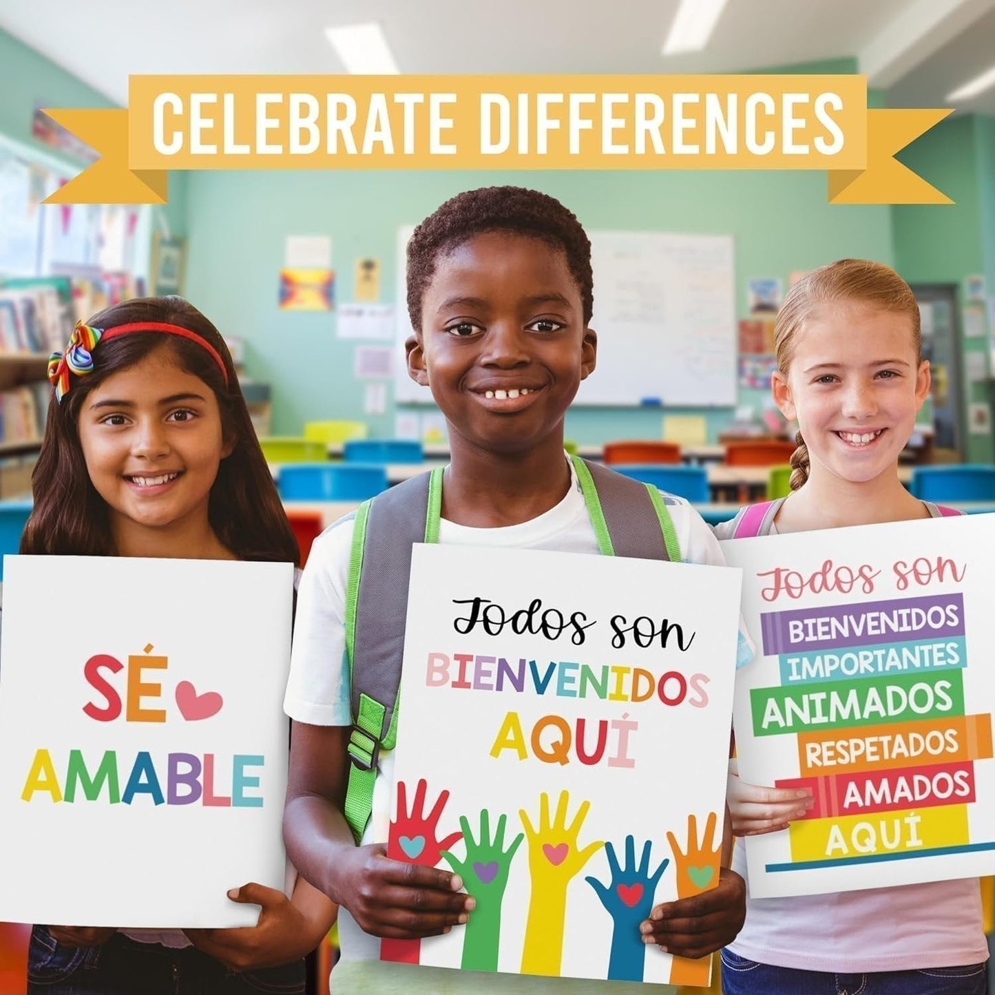 Spanish Diversity Posters | Set of 6 | Spanish Educational Supplies