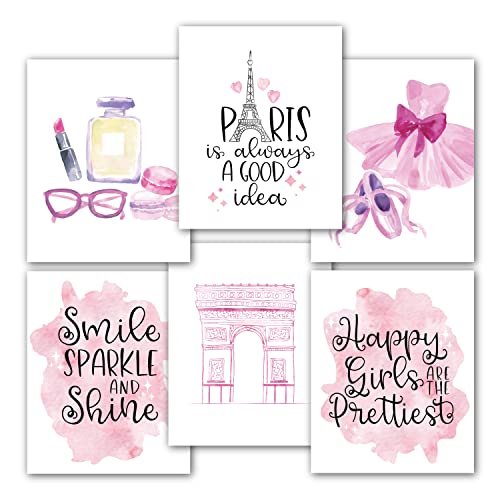 Paris Children's Wall Art | Set of 6 | Home Decor