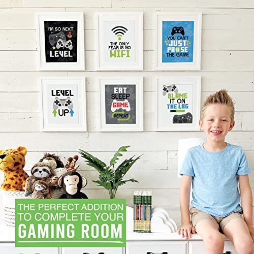 Gaming Children's Wall Art | Set of 6 | Home Decor