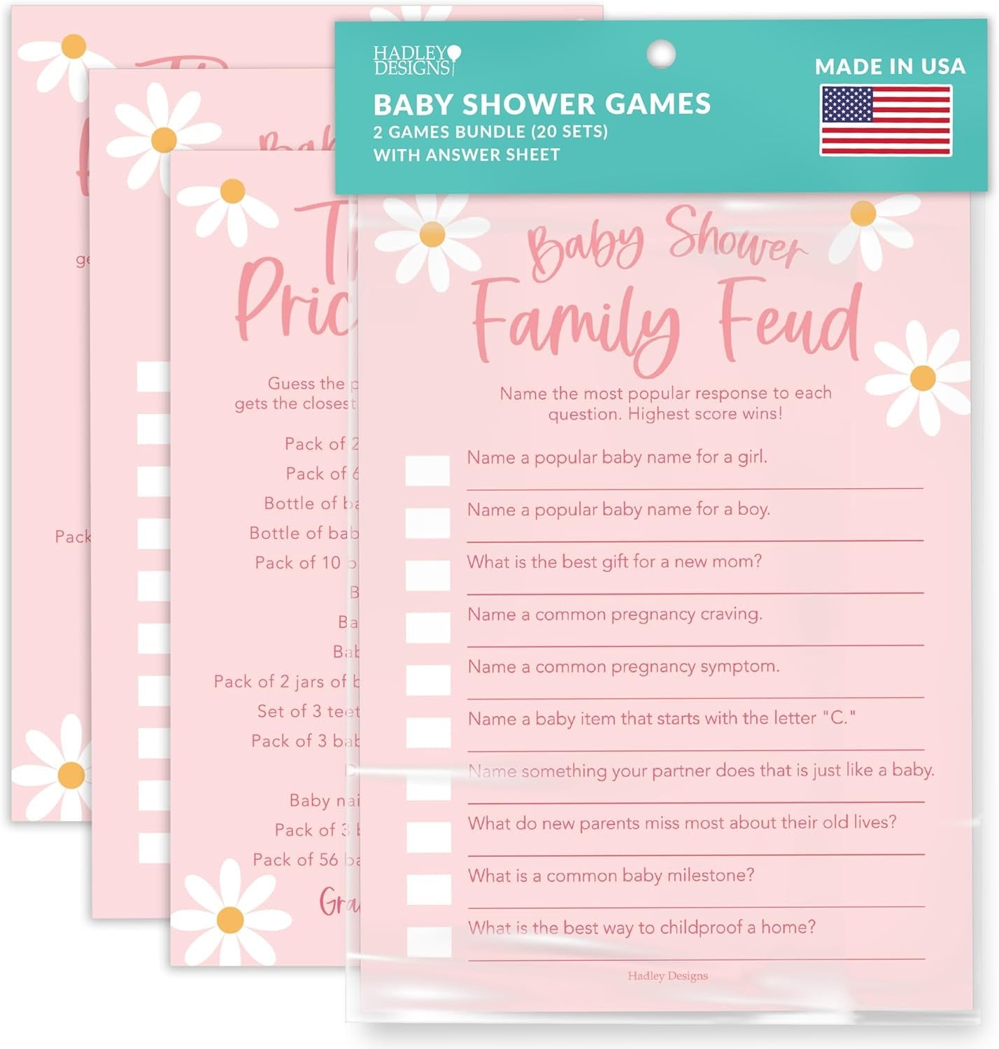 20 Retro Baby Shower Games For Girl - Hilarious Baby Shower Games Girl, The Price Is Right Baby Shower Game Cards, Baby Games For Baby Shower Family Feud Game, Baby Girl Baby Shower Games Funny