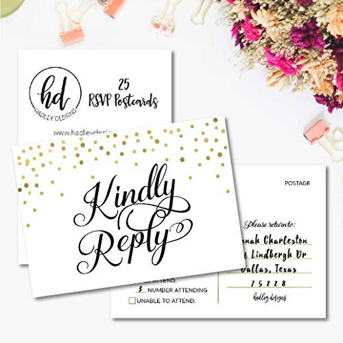 RSVP Postcards | Set of 25 | Greeting Cards