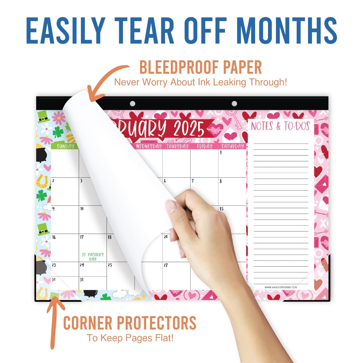 Doodle Large Desk Calendar | 18-Month | 2025-2026 | Calendars & Planners