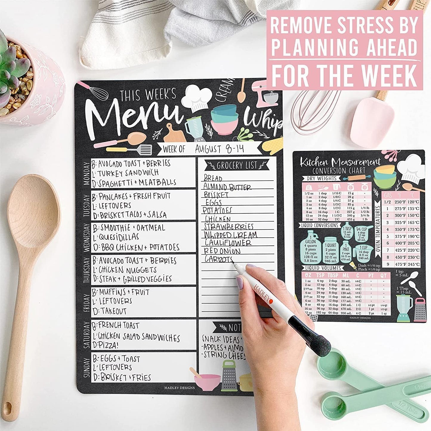 Doodle Magnetic Meal Planner | Weekly | Calendar & Planners