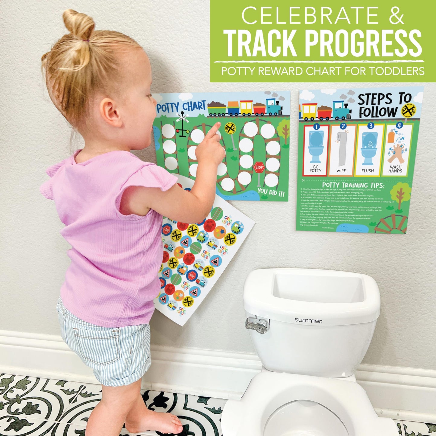 Train Potty Training Chart | Sticker Charts | Early Education