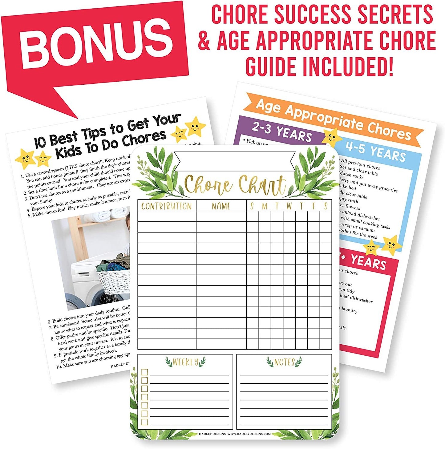 Family Chore Charts | Home Organization | Charts & Posters