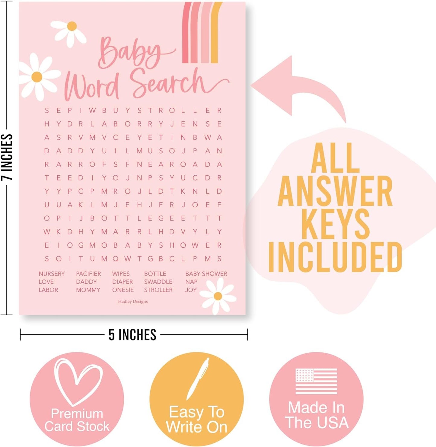 40 Retro Baby Shower Games For Girl - Baby Games For Baby Shower Bingo Game Girl, Who Knows Mommy Best Baby Shower Game, Baby Girl Baby Shower Word Search Game, Advice Cards Baby Shower Mad Libs Game