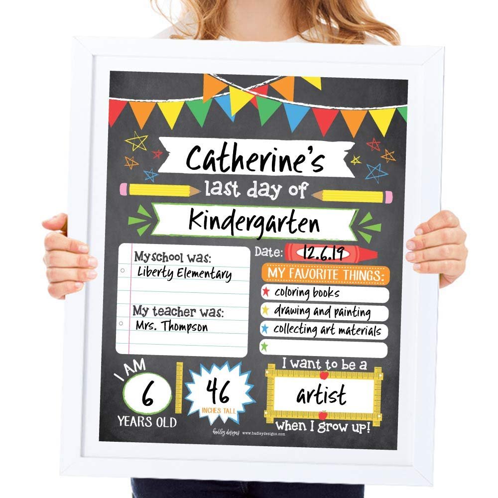 Back To School Signs | Set of 10 | School Supplies