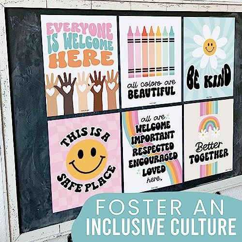 Retro Diversity Posters | Set of 6 | Educational Posters