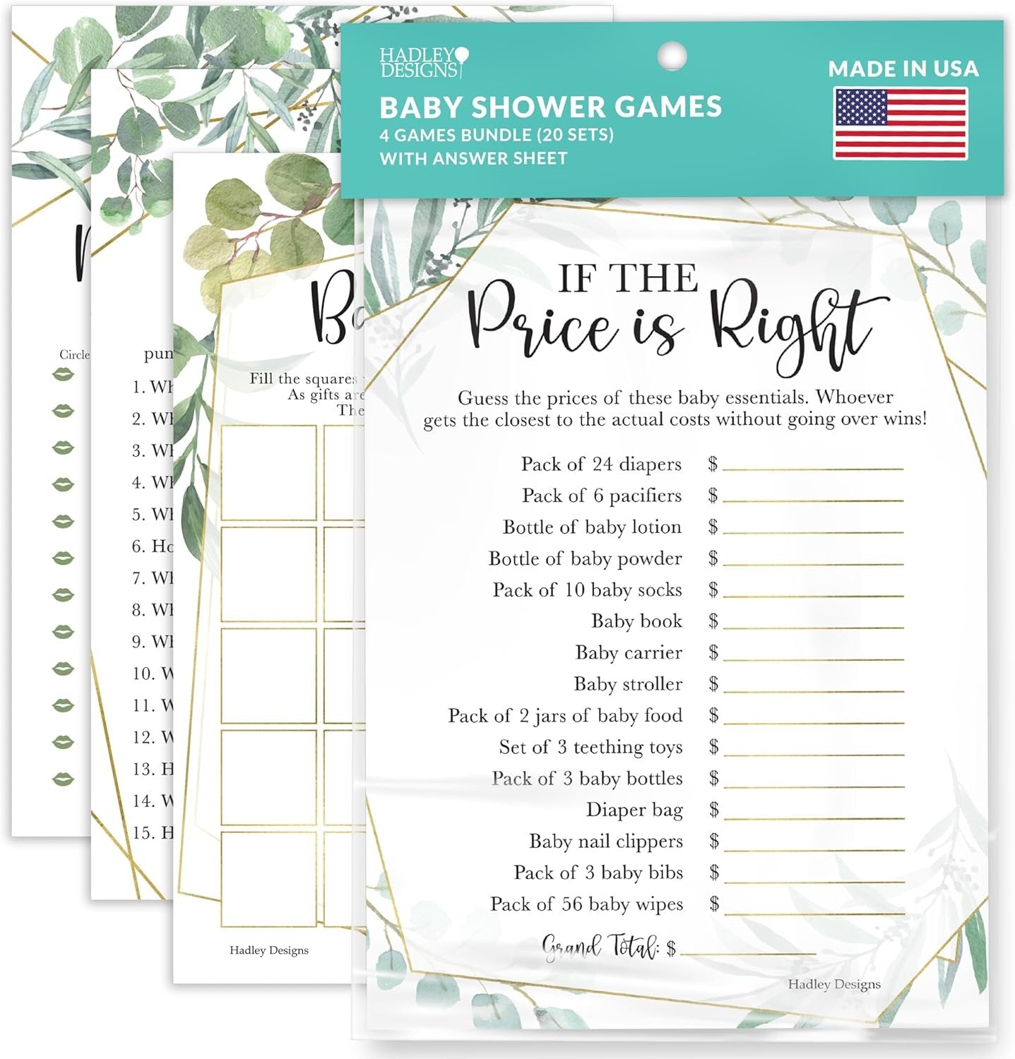 40 Greenery Baby Shower Games Gender Neutral - Baby Girl Baby Shower Bingo Game Girl, Guess Who Mommy Or Daddy Baby Shower Game, Price Is Right Baby Shower Game, Hilarious Baby Shower Games Dad Jokes