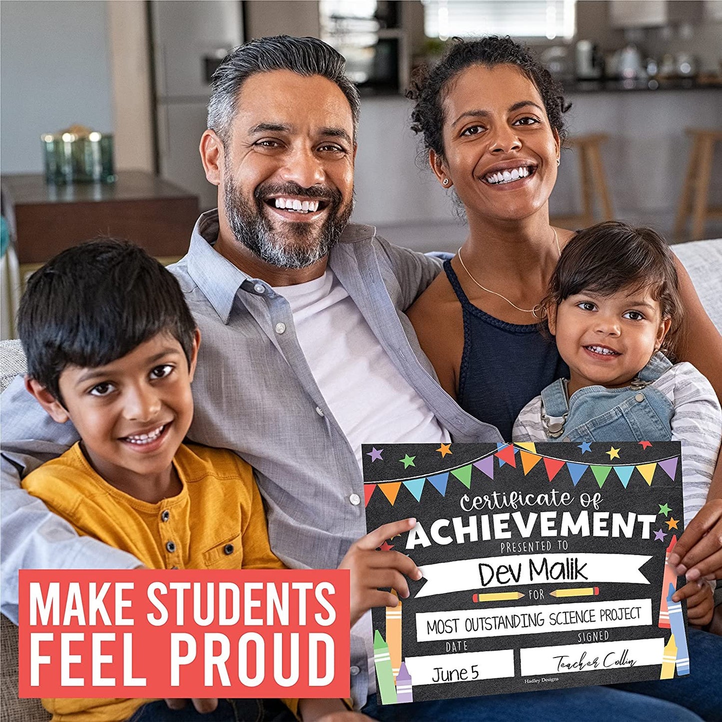 Kids Certificate of Achievement | Set of 25 | Trophies & Awards