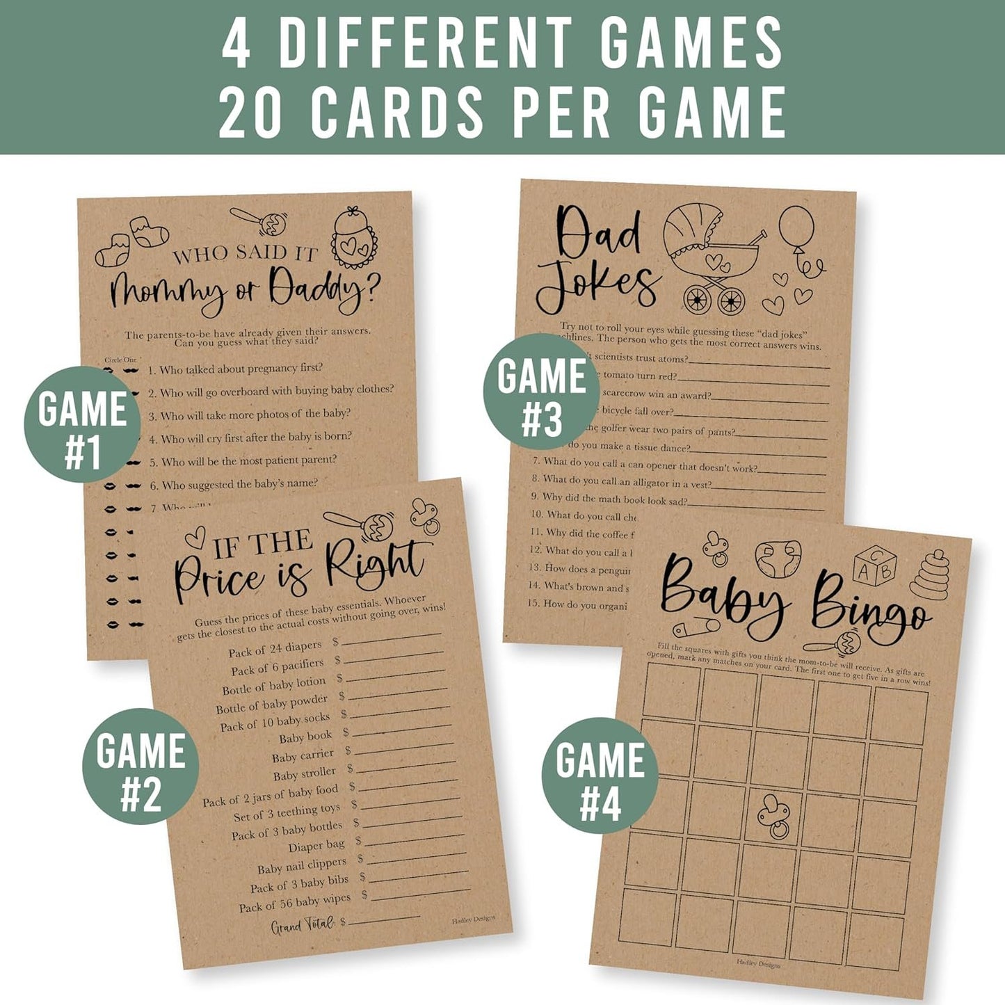 40 Rustic Baby Shower Games Gender Neutral - Baby Girl Baby Shower Bingo Game Girl, Guess Who Mommy Or Daddy Baby Shower Game, Price Is Right Baby Shower Game, Hilarious Baby Shower Games Dad Jokes