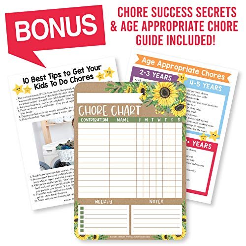 Floral Chore Charts | Home Organization