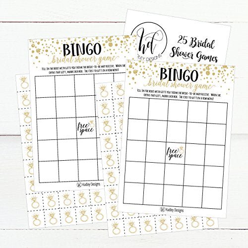 Bridal Shower Bingo | Set of 25 | Wedding Supplies