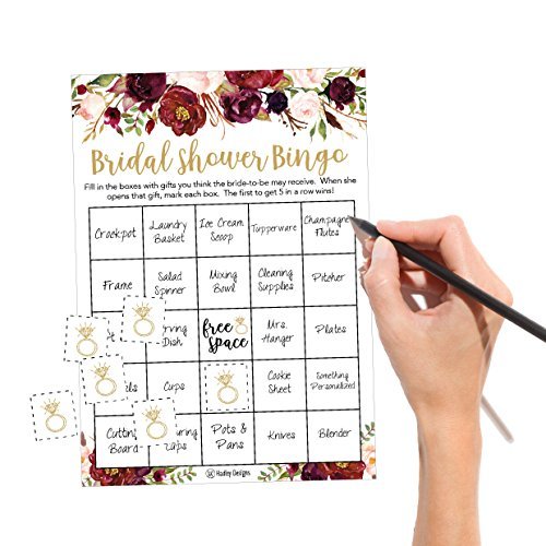 Bridal Shower Bingo | Set of 25 | Wedding Supplies