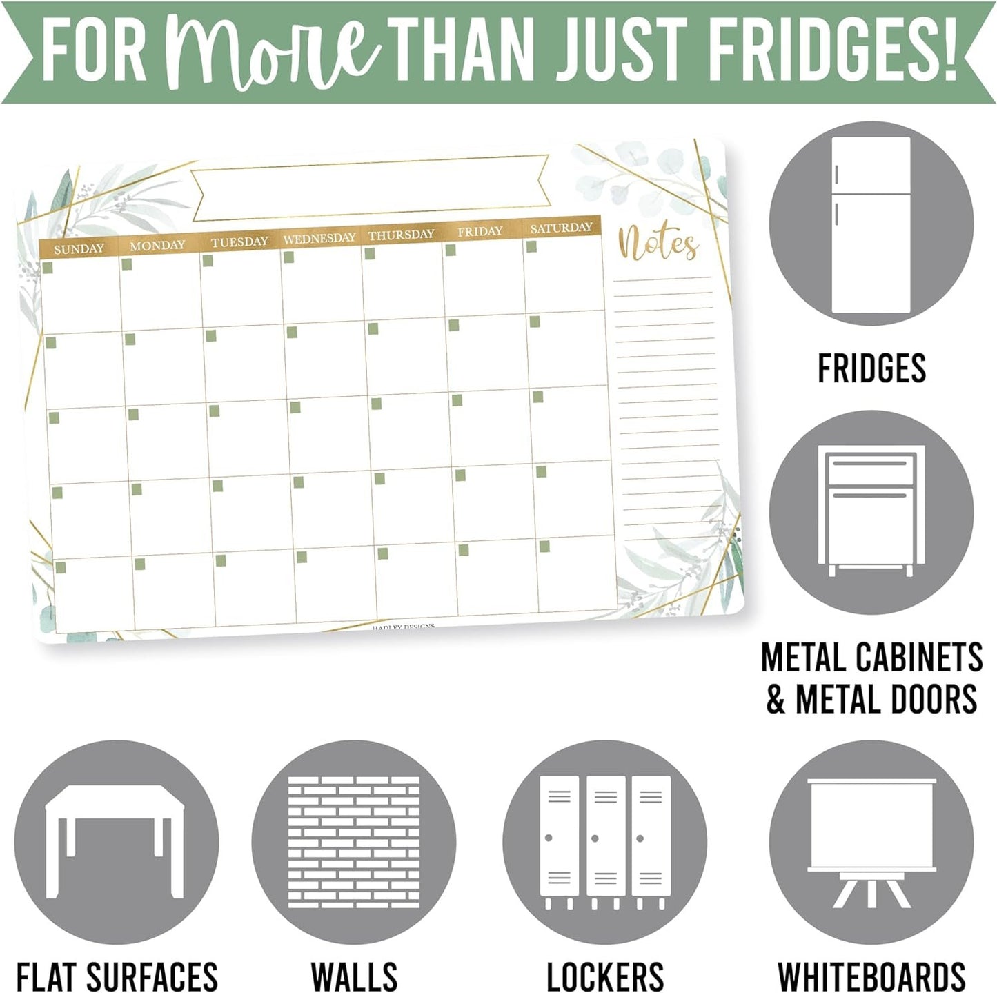 Greenery Magnetic Calendar For Refrigerator Dry Erase - Magnetic Fridge Calendar Dry Erase Magnetic Whiteboard For Fridge, Refrigerator Calendar Magnetic Dry Erase Calendar, Magnet Calendar For Fridge