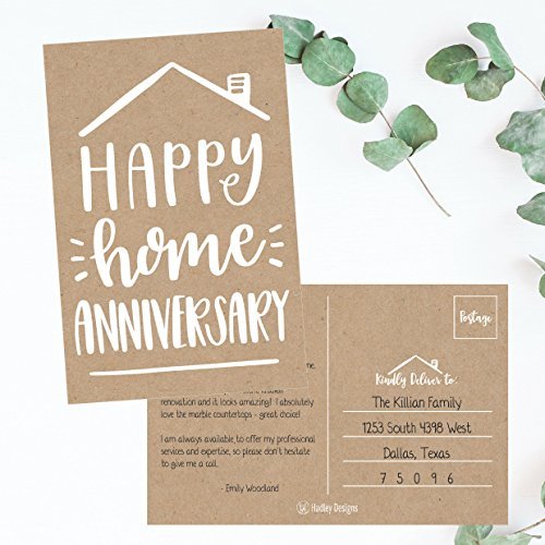 Home Anniversary Postcards | Set of 25 | Greeting Cards
