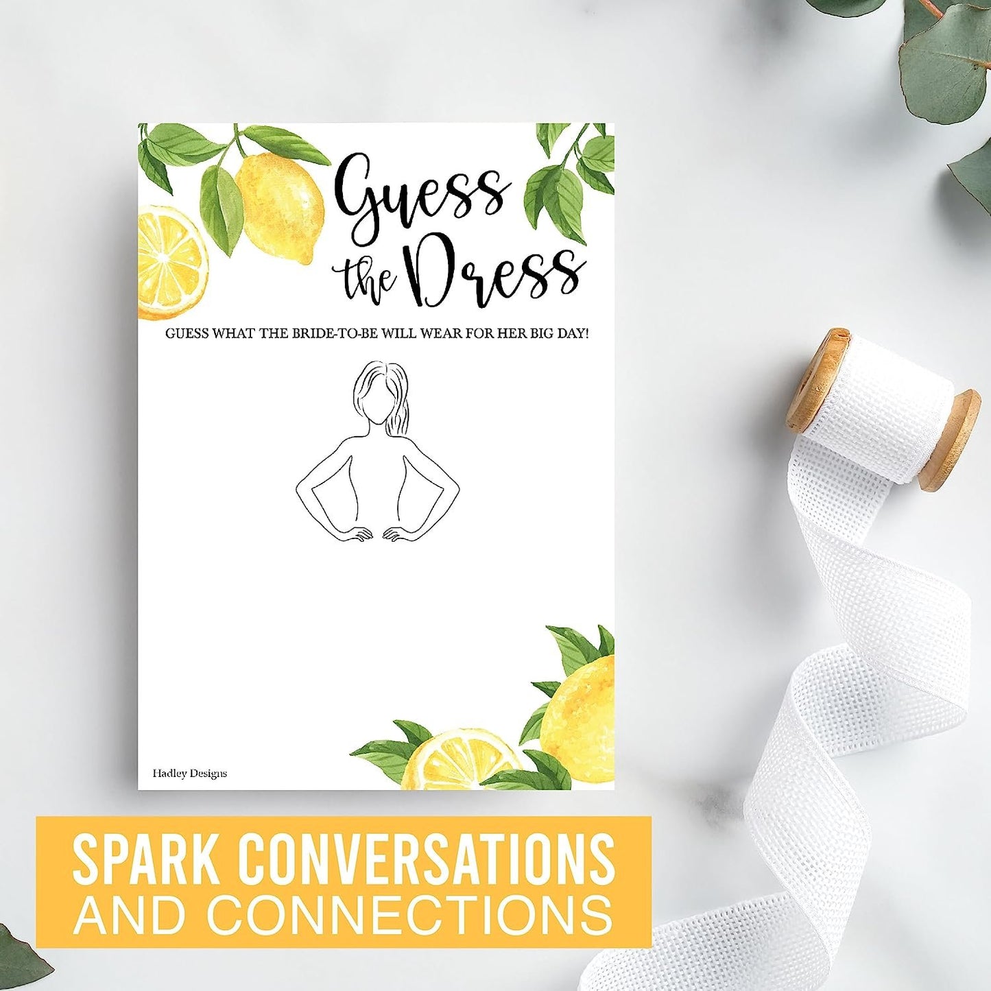 Guess The Dress & Mad Libs Games | Set of 20 | Bridal Shower Games
