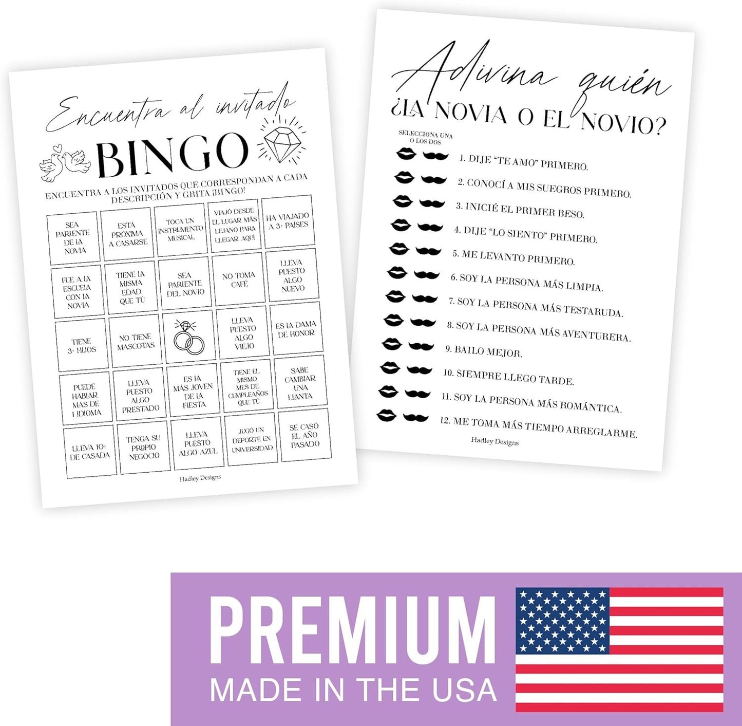 Minimalist Spanish Bridal Shower Games 20 Guests - Juegos Para Despedida De Soltera En Español, Wedding Shower Games, Bridal Shower Bingo In Spanish, Popular Bridal Shower Games Spanish Edition