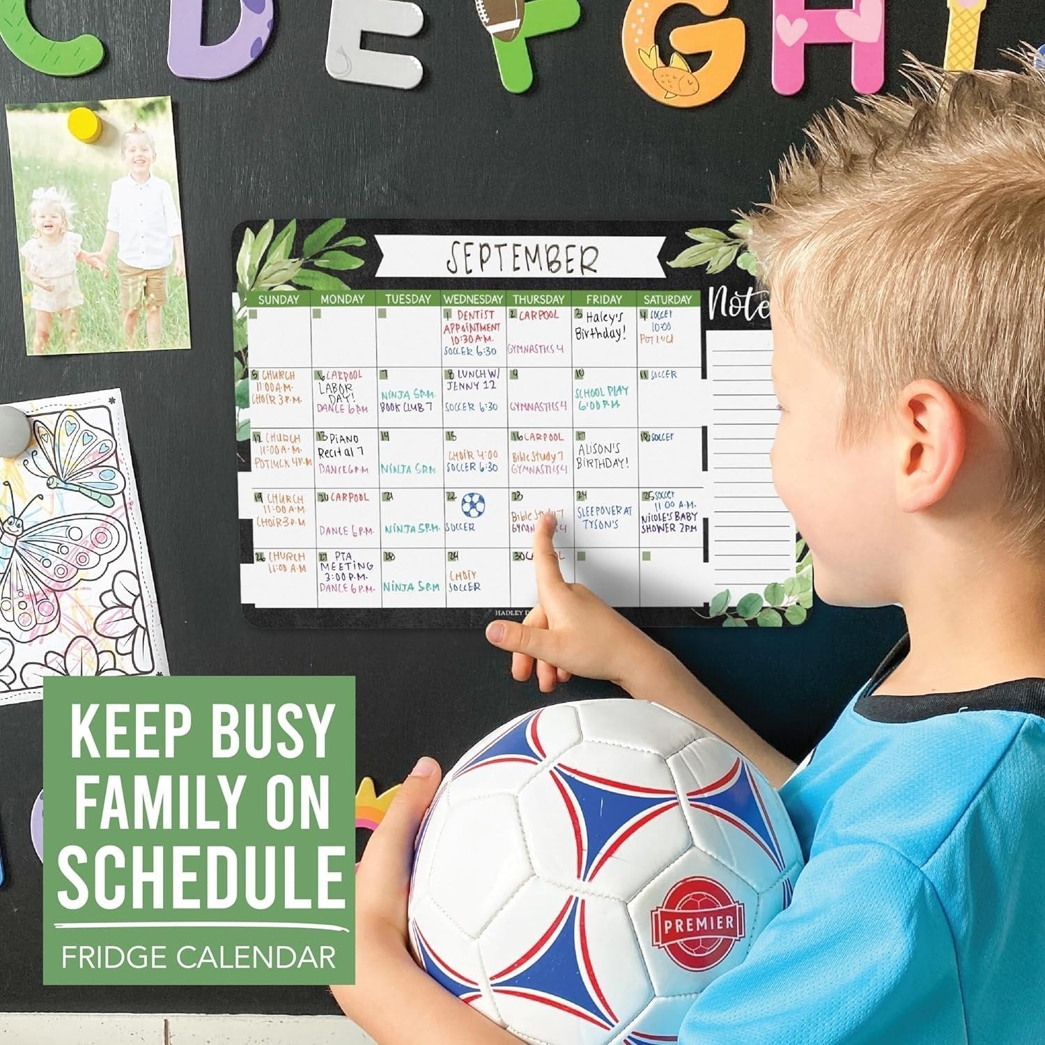 Magnetic Monthly Calendar | Fridge Magnet | Home Organization