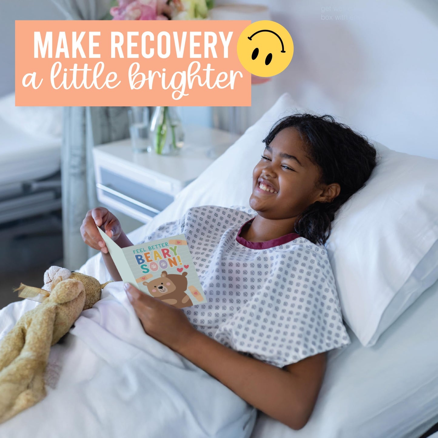 Folded Get Well Soon Cards | Set of 24 | Cards & Party | Envelopes Included