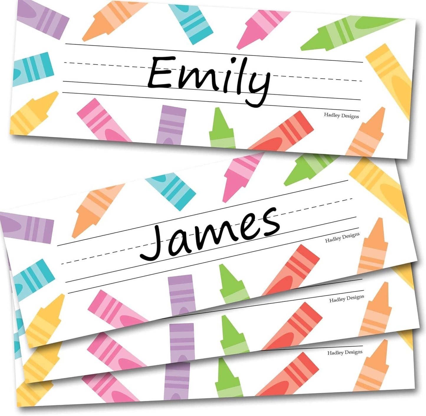 Crayon Classsroom Labels | Set of 25 | Classroom Supplies