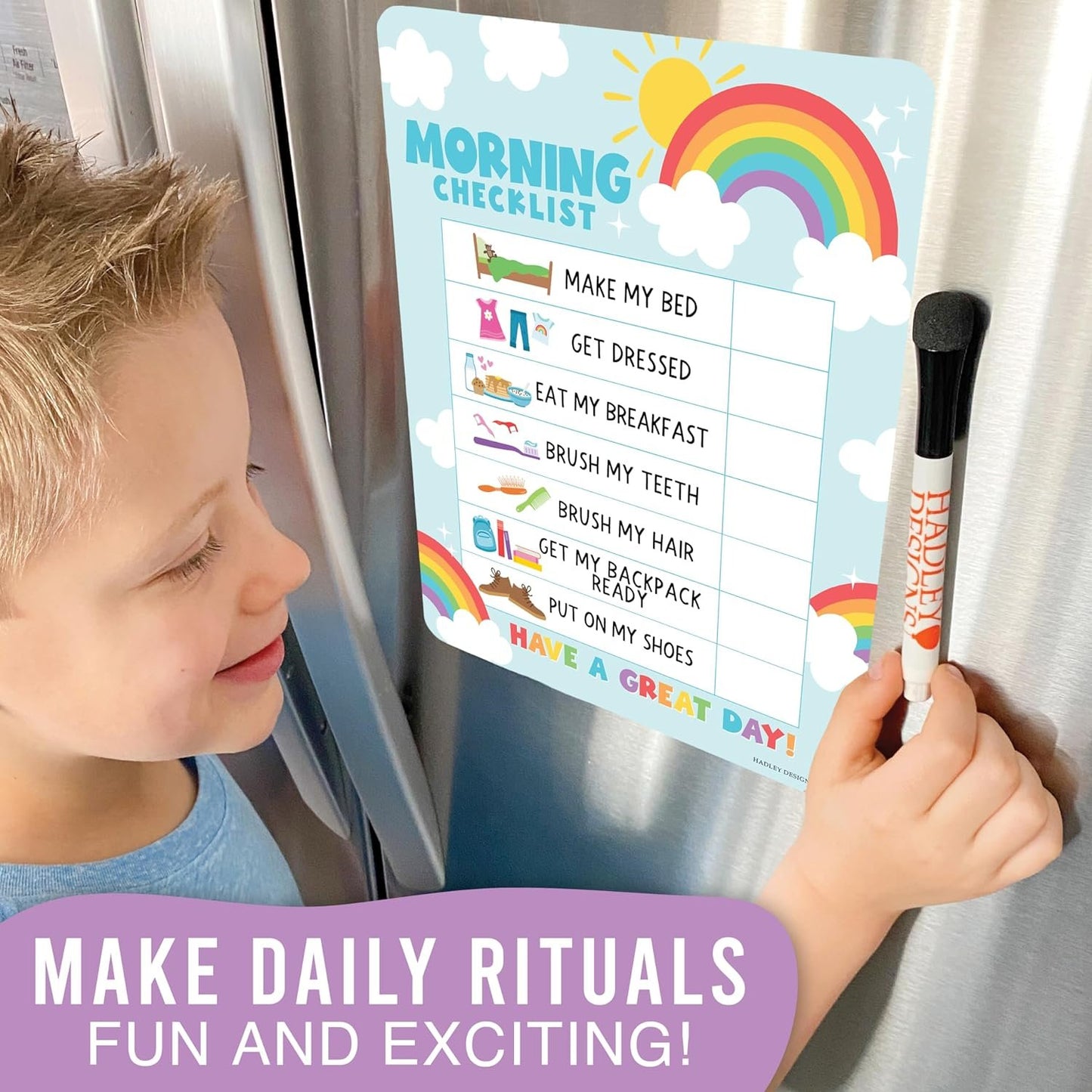 Colorful Day & Night Routine Charts | Daily Schedule | Educational Charts