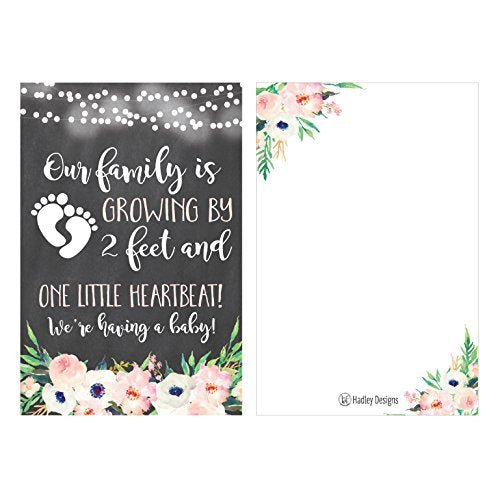 Pregnancy Announcement Postcards | Set of 25 | Greeting Cards
