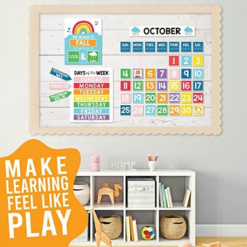 Rainbow Classroom Calendar | Bulletin Board | Classroom Supplies