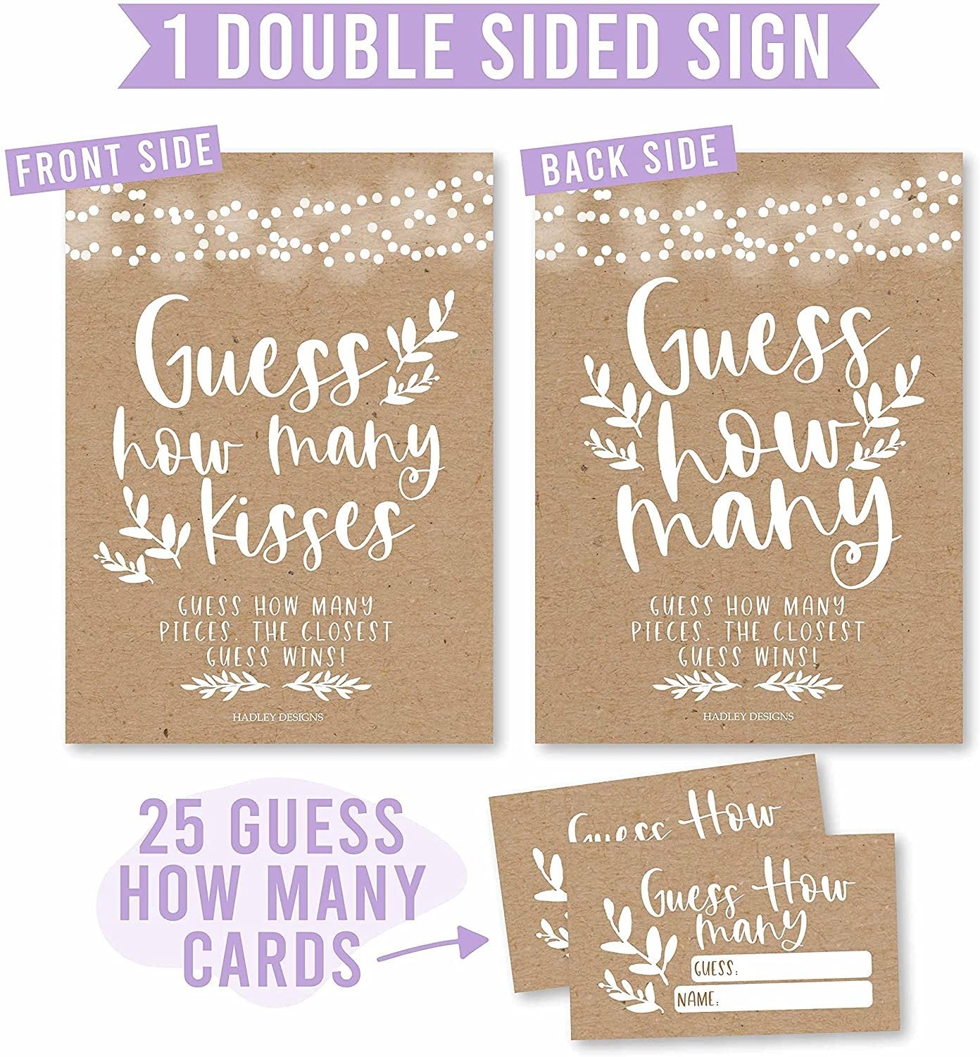 25 Guess How Many Gender Reveal Games for Party - Rustic Bridal Shower Games for Guests, Guess How Many Kisses Game, Baby Shower Games to Play, Baby Shower Ideas, Kids Birthday Party Games For Kids