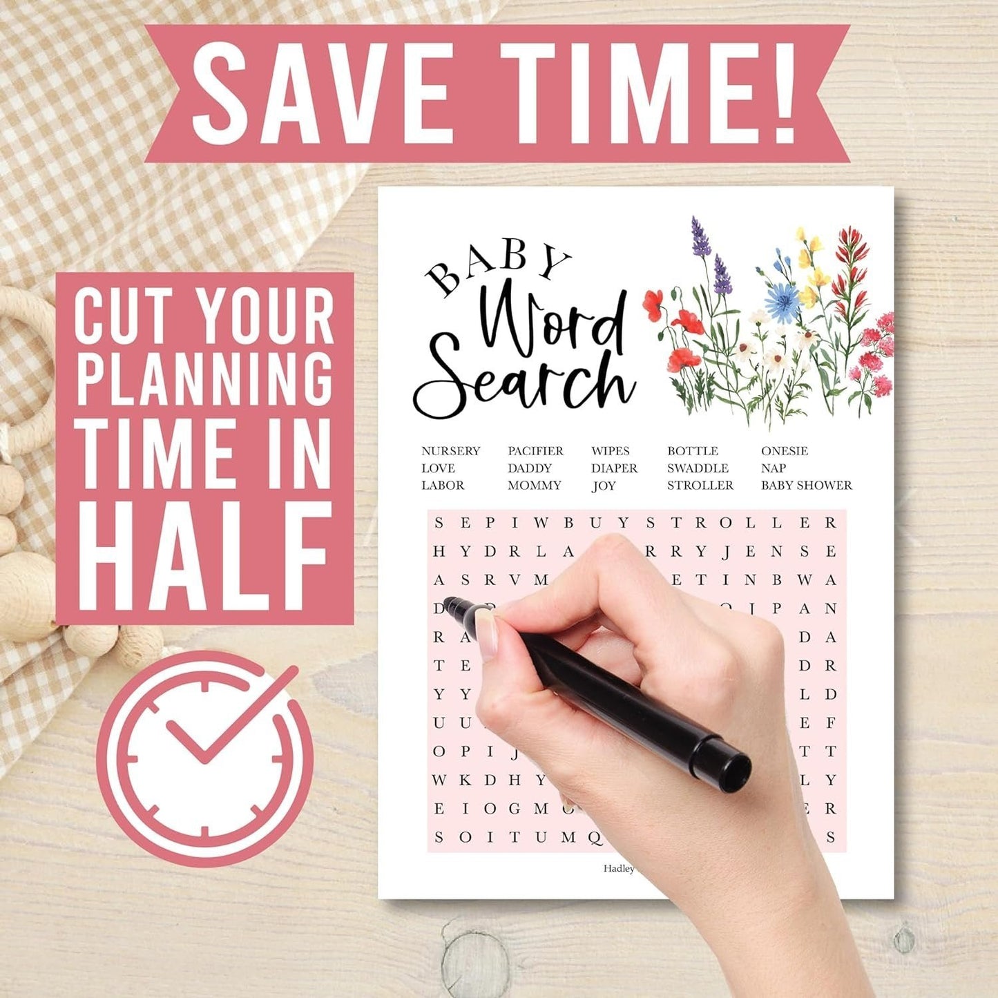 Who Said It Mommy or Daddy & Baby Word Search | Set of 20 | Baby Shower Games