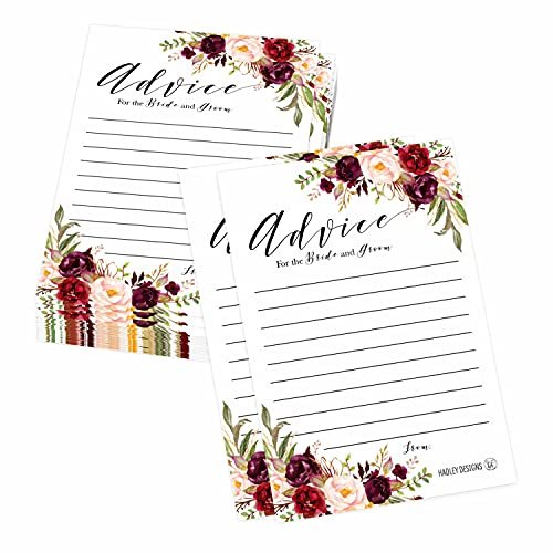 Wedding Advice Cards | Set of 50 | Wedding Supplies
