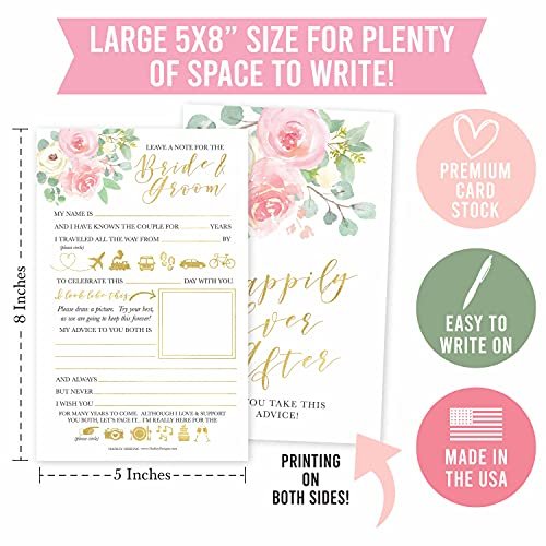 Wedding Mad Libs Advice Cards | Set of 25 | Bridal Shower Games