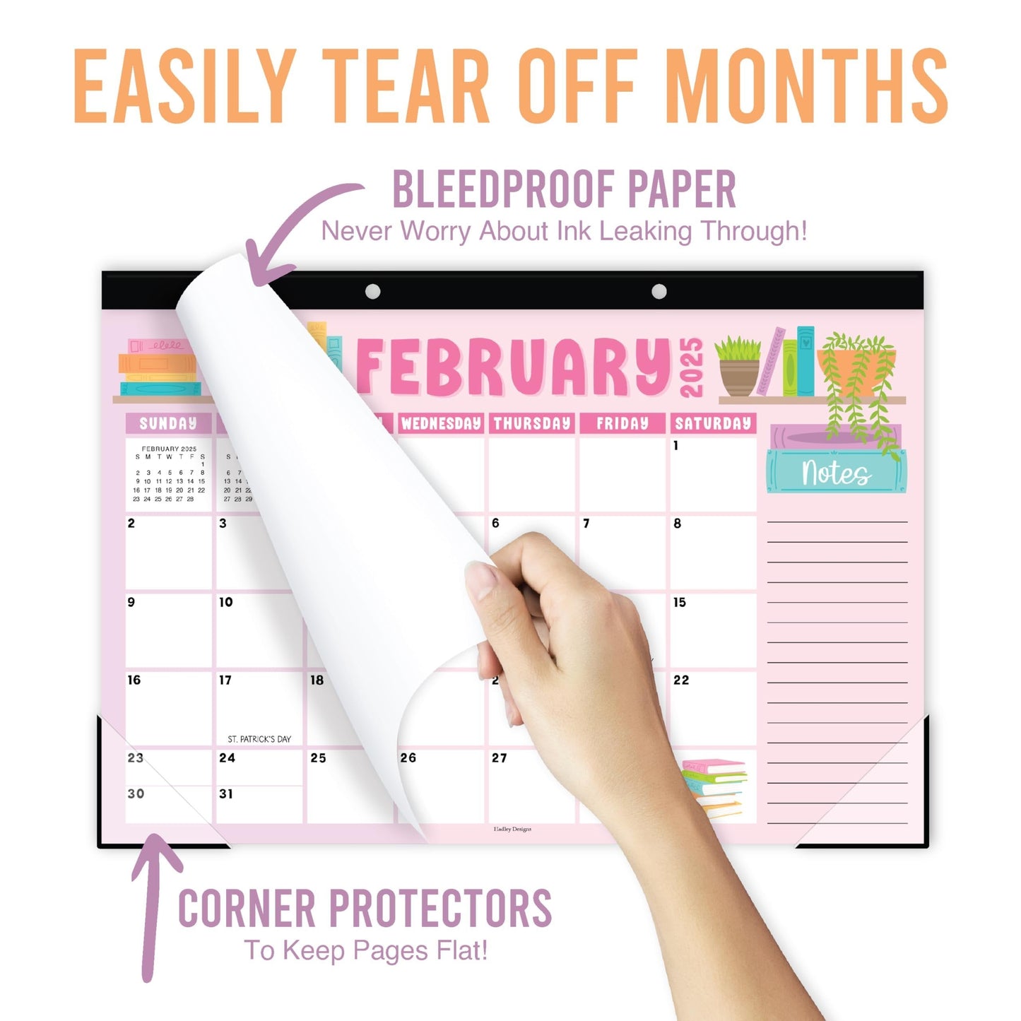 Book Large Desk Calendar | 18-Month | 2025-2026 | Calendars & Planners