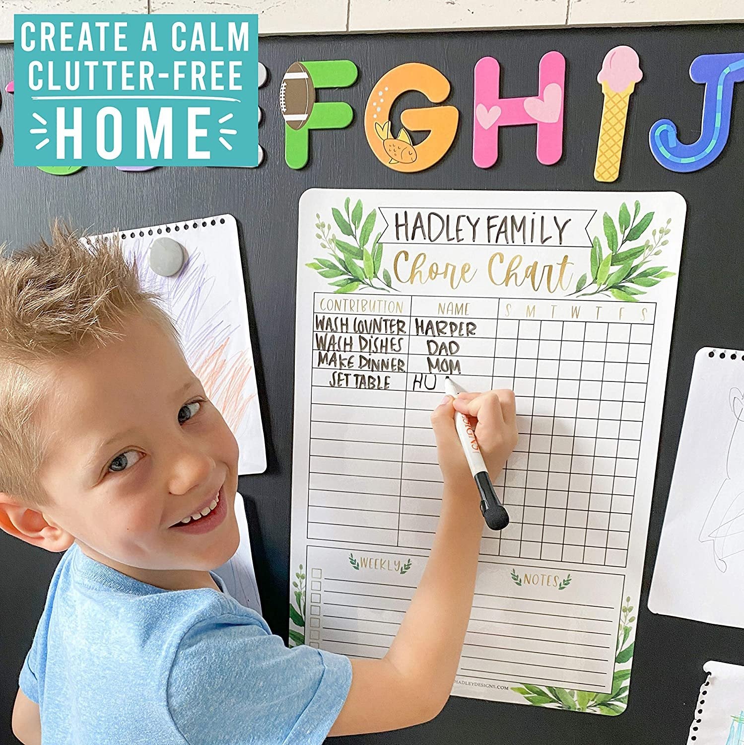 Family Chore Charts | Home Organization | Charts & Posters