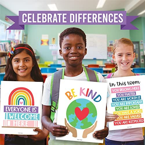 Colorful Rainbow Diversity Posters | Set of 6 | Educational Posters