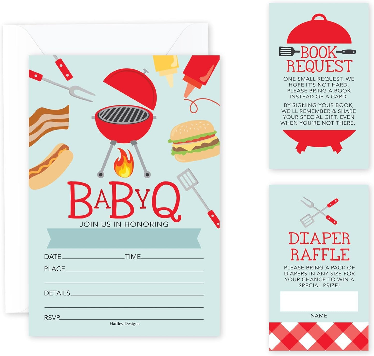 Invitation Bundles | Set of 15 | Baby Shower Supplies