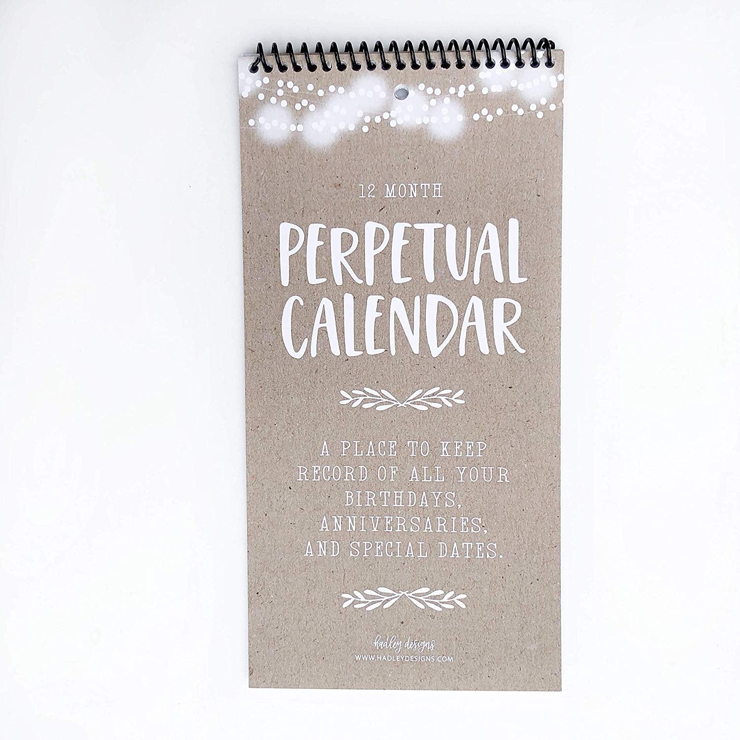 Perpetual Calendar | 12 Months | Home & Organization
