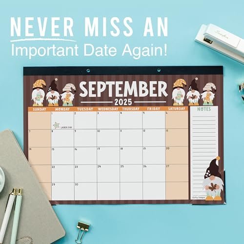 Gnome Large Desk Calendar | 18-Month | 2025-2026 | Calendars & Planners