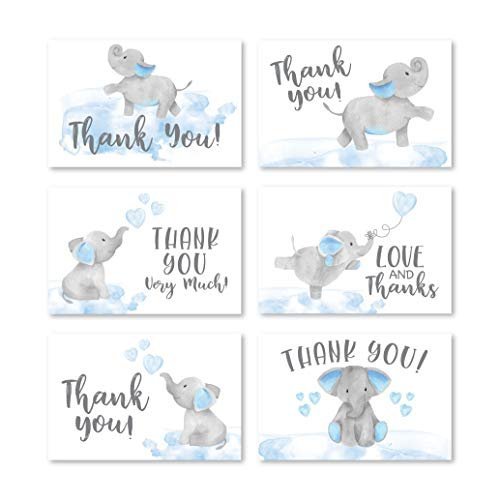 Folded Thank You Cards | Set of 24 | Baby Shower