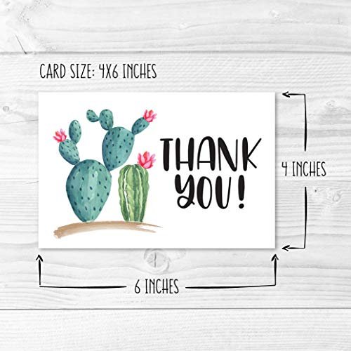 Cactus Folded Thank You Cards | Set of 24 | General