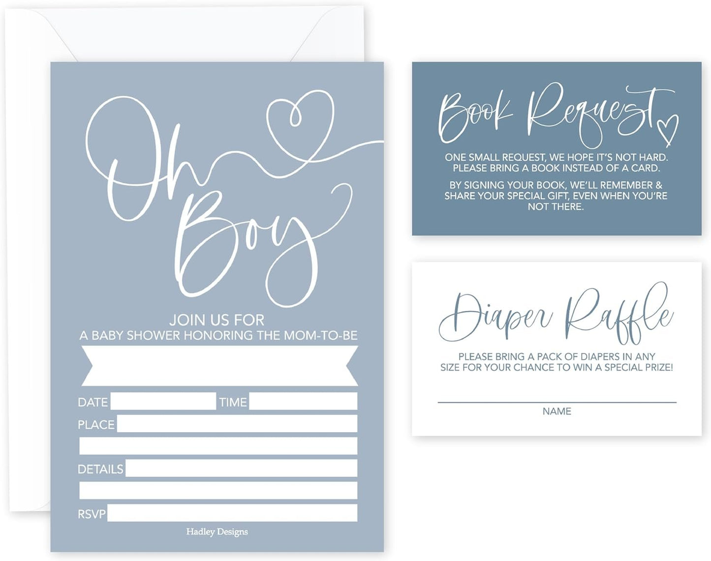 Invitation Bundles | Set of 15 | Baby Shower Supplies